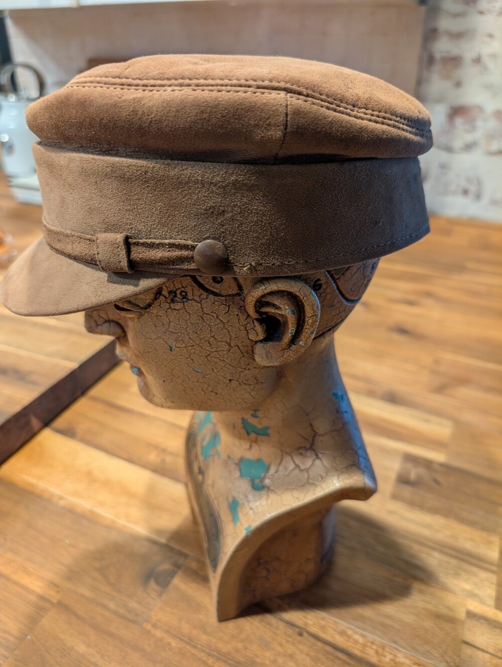 Vintage Olympia Prinz-heinrich Suede News Boy Cap - Picture 7 of 16